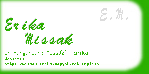 erika missak business card